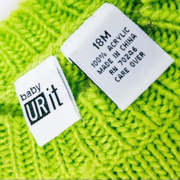 3-Piece Outfit: Sweater, Leggings, & Beanie Sz 18m - Picture 4 of 11